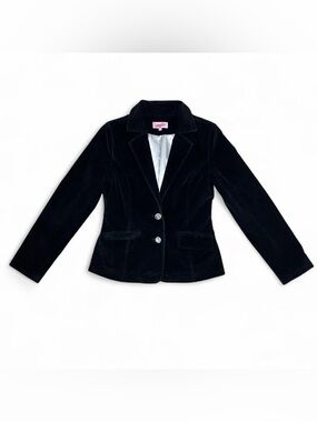 Vintage Brand Priorities black velvet blazer. Size: M